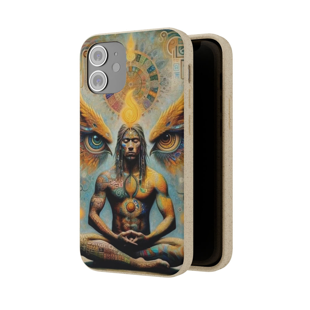 Eco-Friendly Biodegradable Phone Case with Spiritual Design