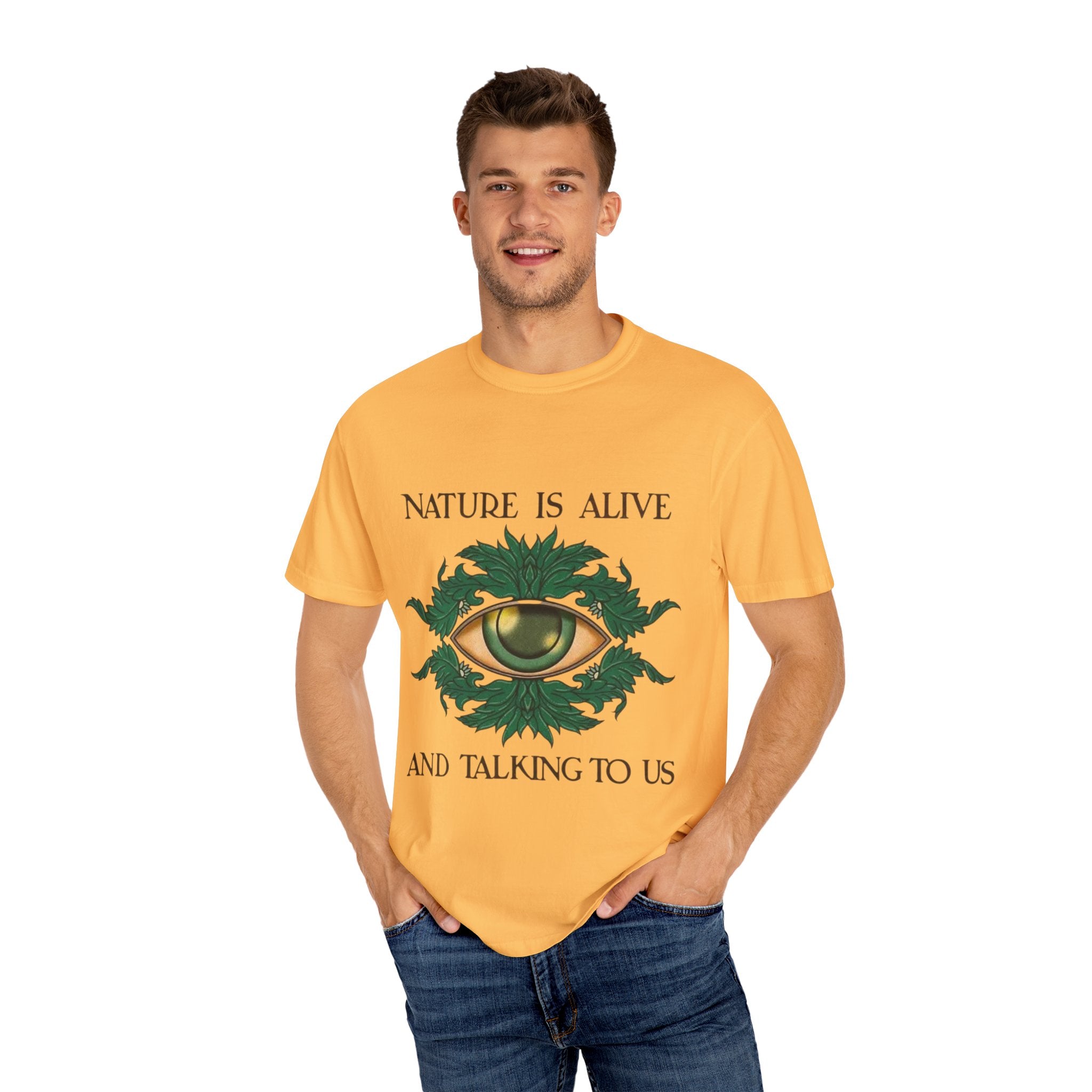 Nature-Inspired Unisex T-Shirt, Eco Friendly Tee, Nature Lover Gift, Casual Wear, Vintage Graphic Tee, Boho Style, Earth Day