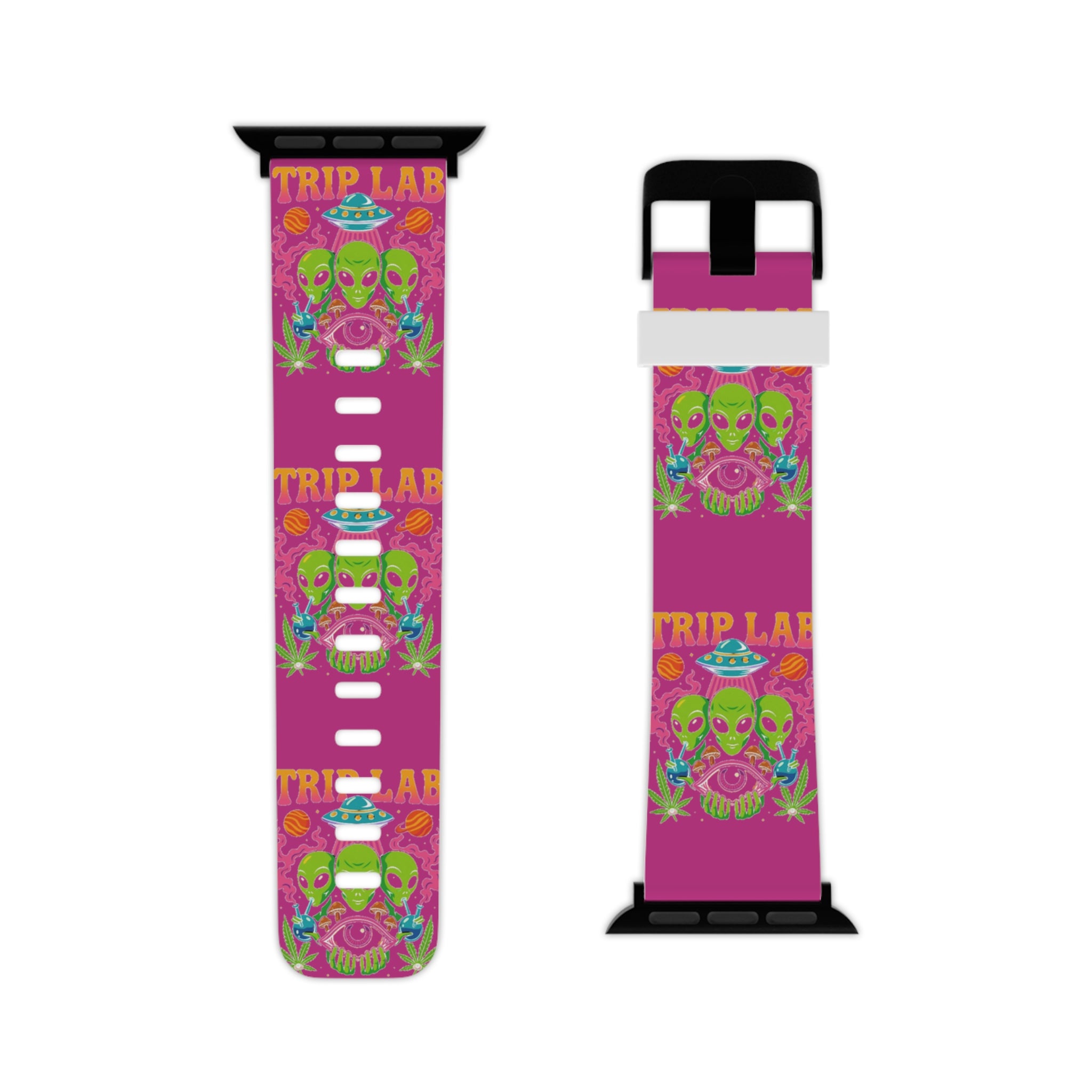 Vibrant Witchy Apple Watch Band - Trip Lab Design, Unique Watch Strap, Colorful Accessory, Festival Gear, Trendy Techwear