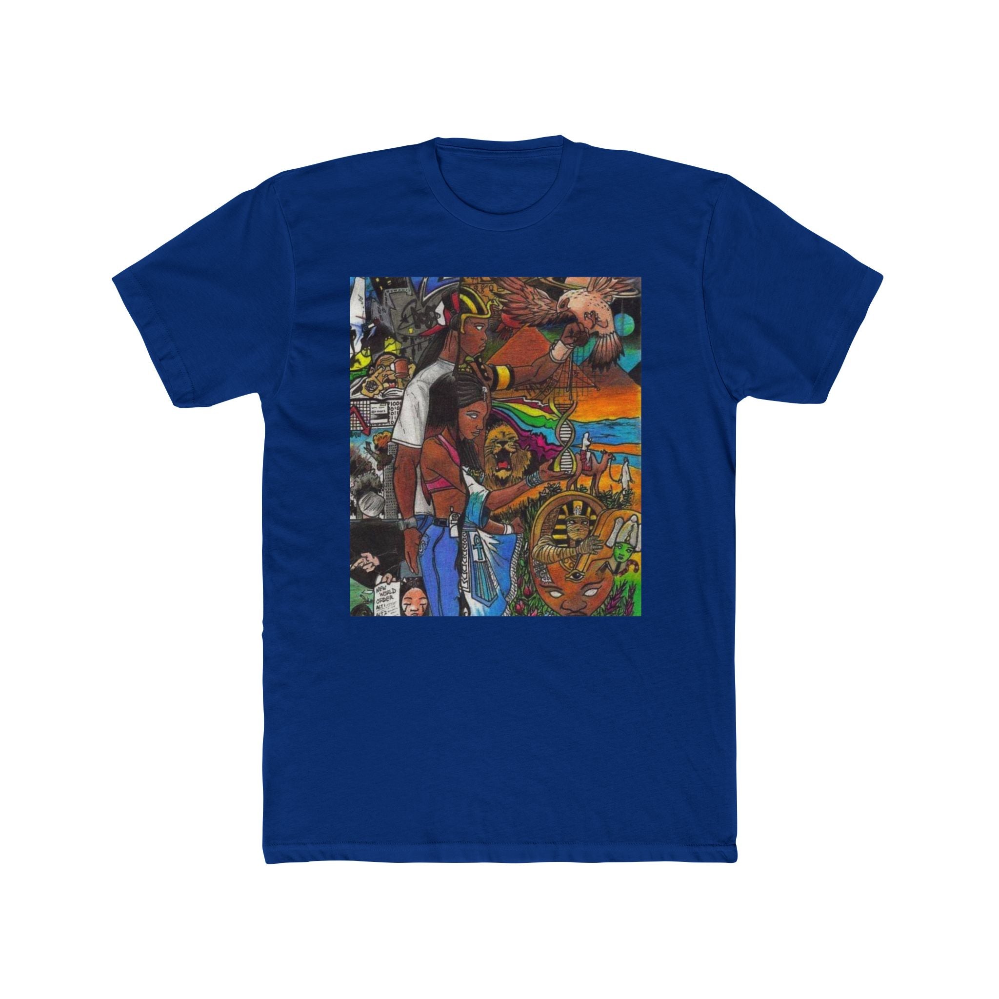 Colorful Artistic Unisex Crew Tee - Unique Graphic T-Shirt for Art Lovers, Casual Wear, Gift for Creatives, Everyday Style, Festival Apparel