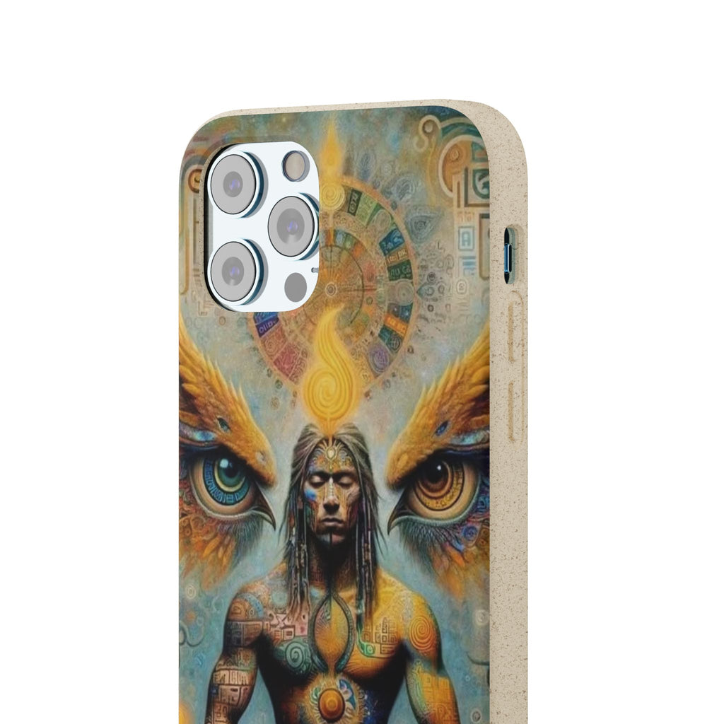 Eco-Friendly Biodegradable Phone Case with Spiritual Design