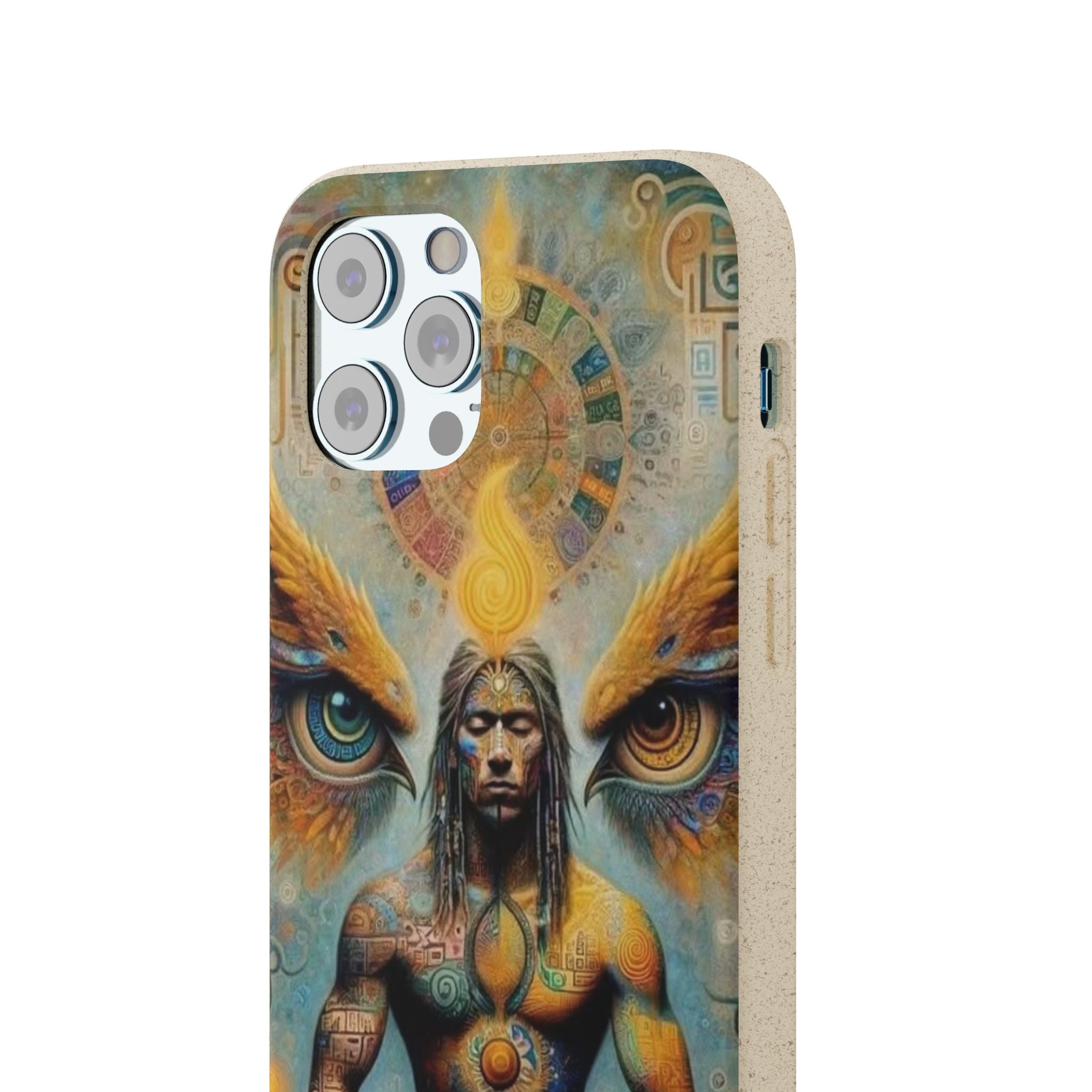Eco-Friendly Biodegradable Phone Case with Spiritual Design
