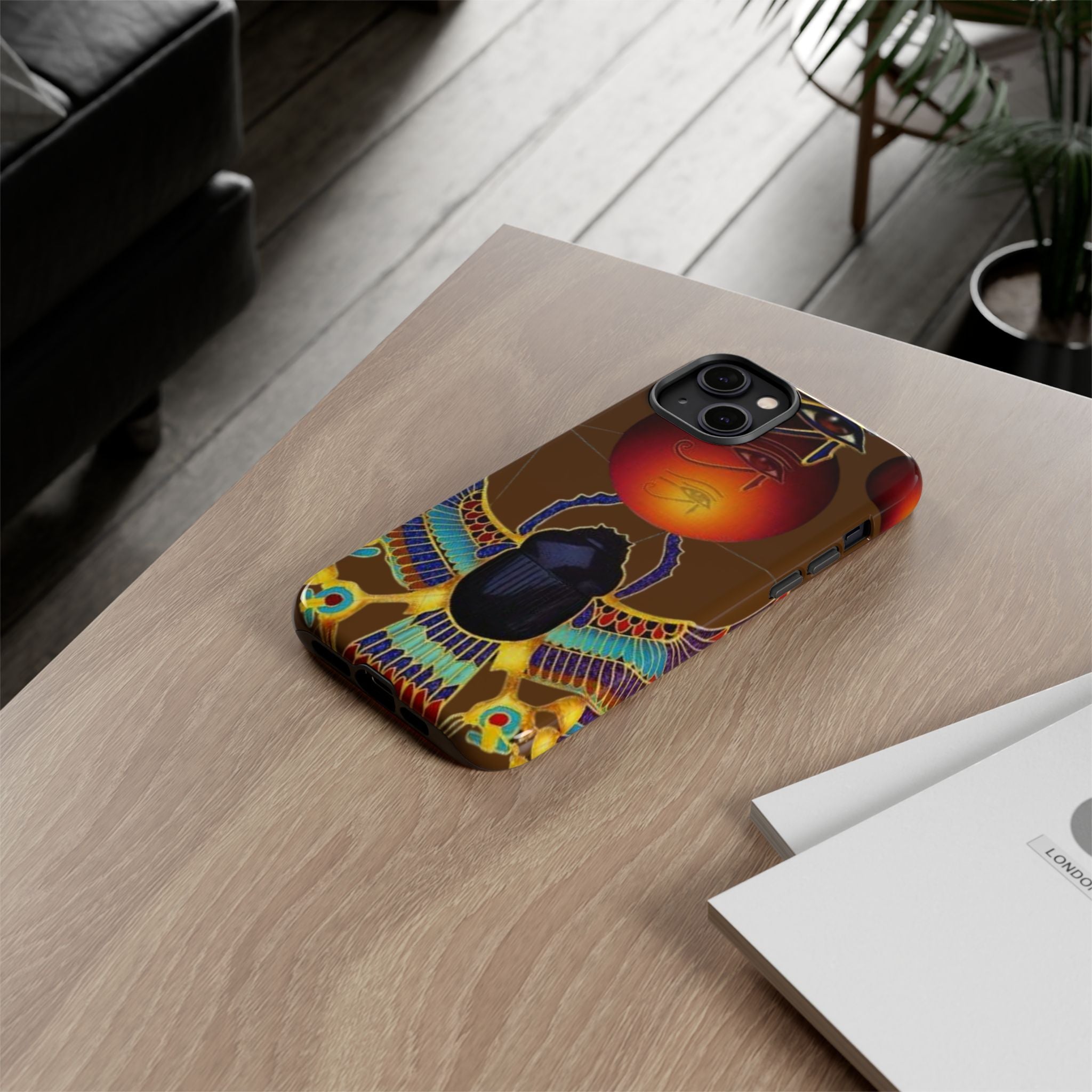 Egyptian Scarab Phone Case | Tough Cases for Unique Style, Protective Cases, Artistic Phone Covers, Gifts for Art Lovers