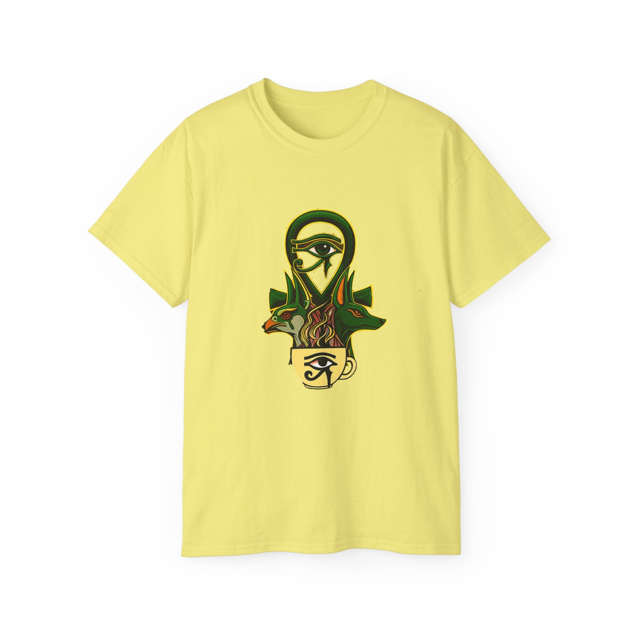 Eye-Opening coffee Lover Unisex Ultra Cotton Tee, Boho Chic Shirt, Unique Graphic Tee, Dreamy Apparel for Occasions, Stylish Gift Idea ☕️