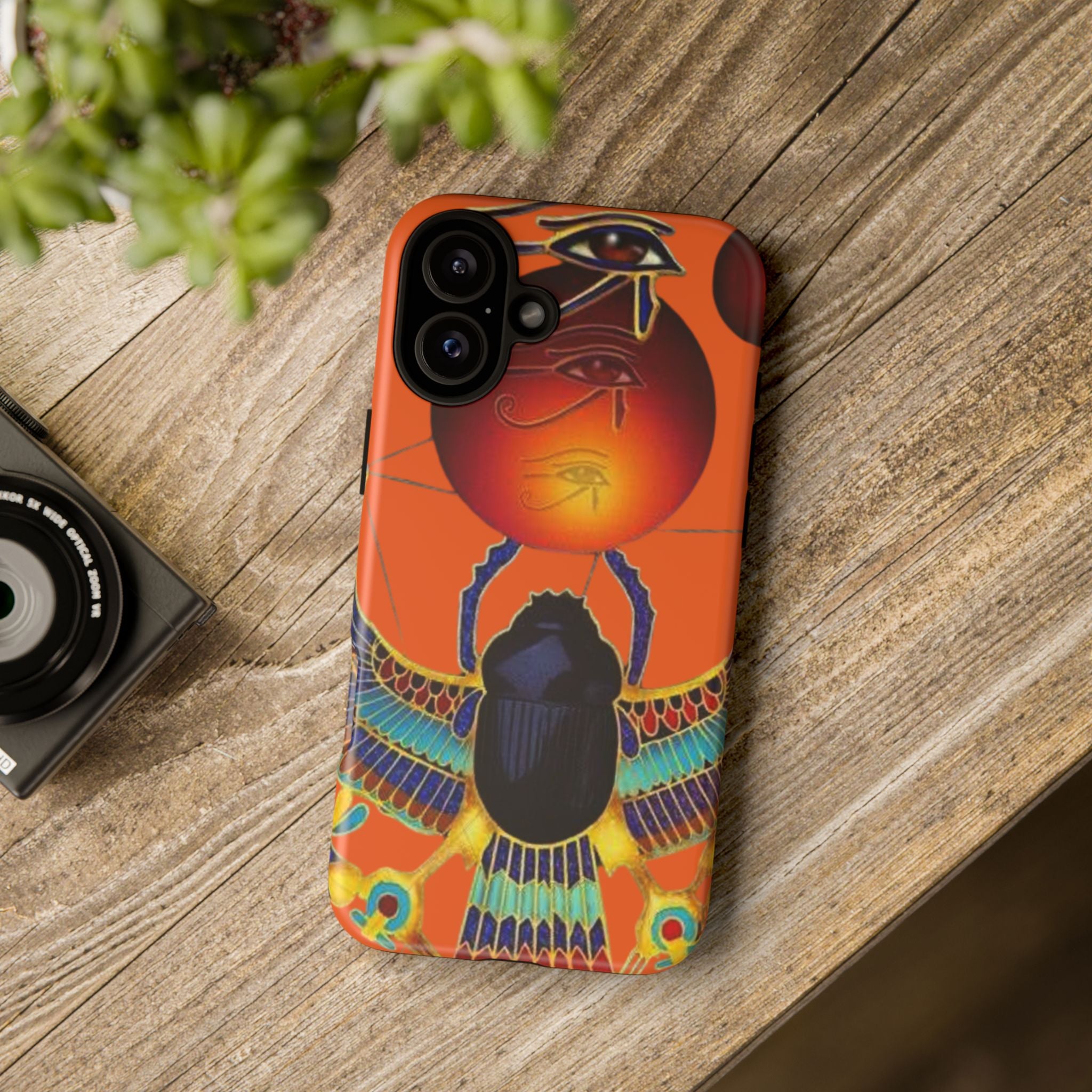Egyptian-Inspired Phone Case, Tough Phone Cover, Unique Protective Case, Gift for Her, Vibrant Egyptian Art