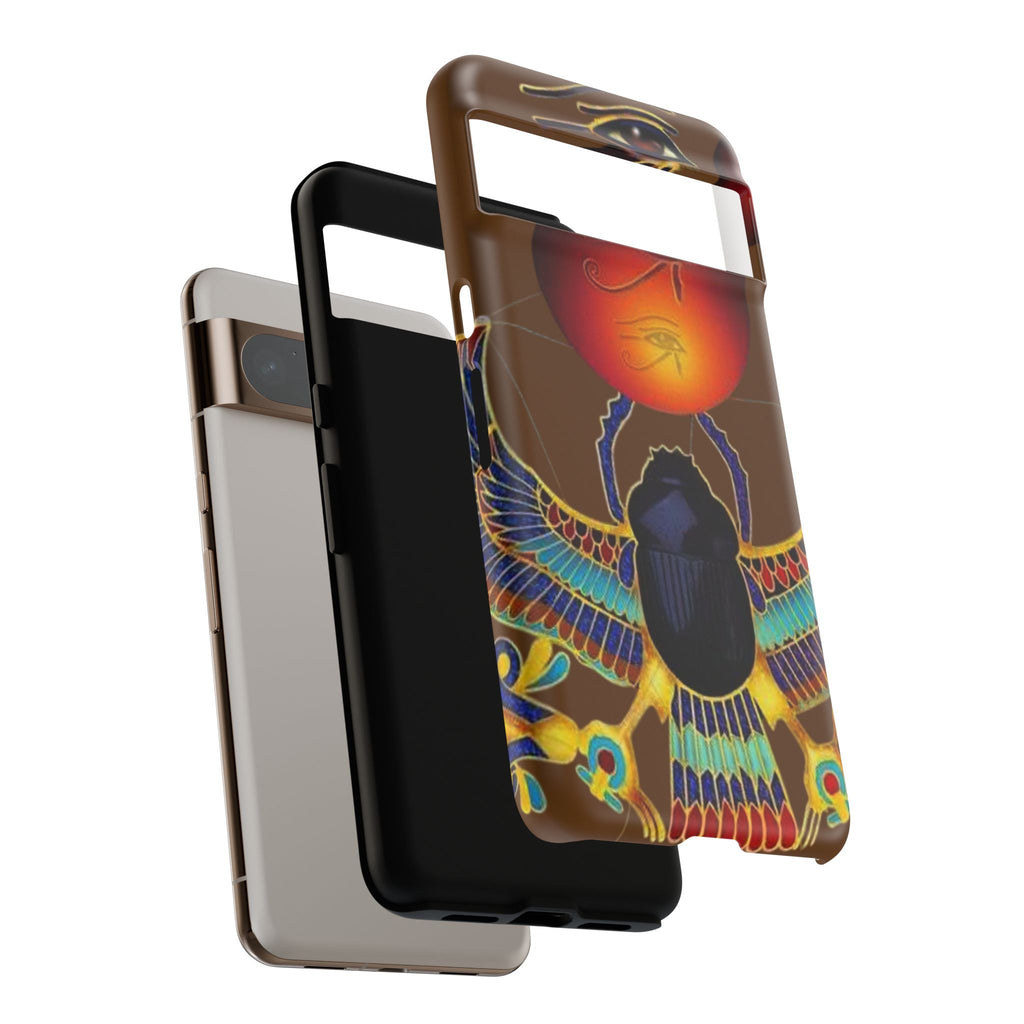 Egyptian Scarab Phone Case | Tough Cases for Unique Style, Protective Cases, Artistic Phone Covers, Gifts for Art Lovers