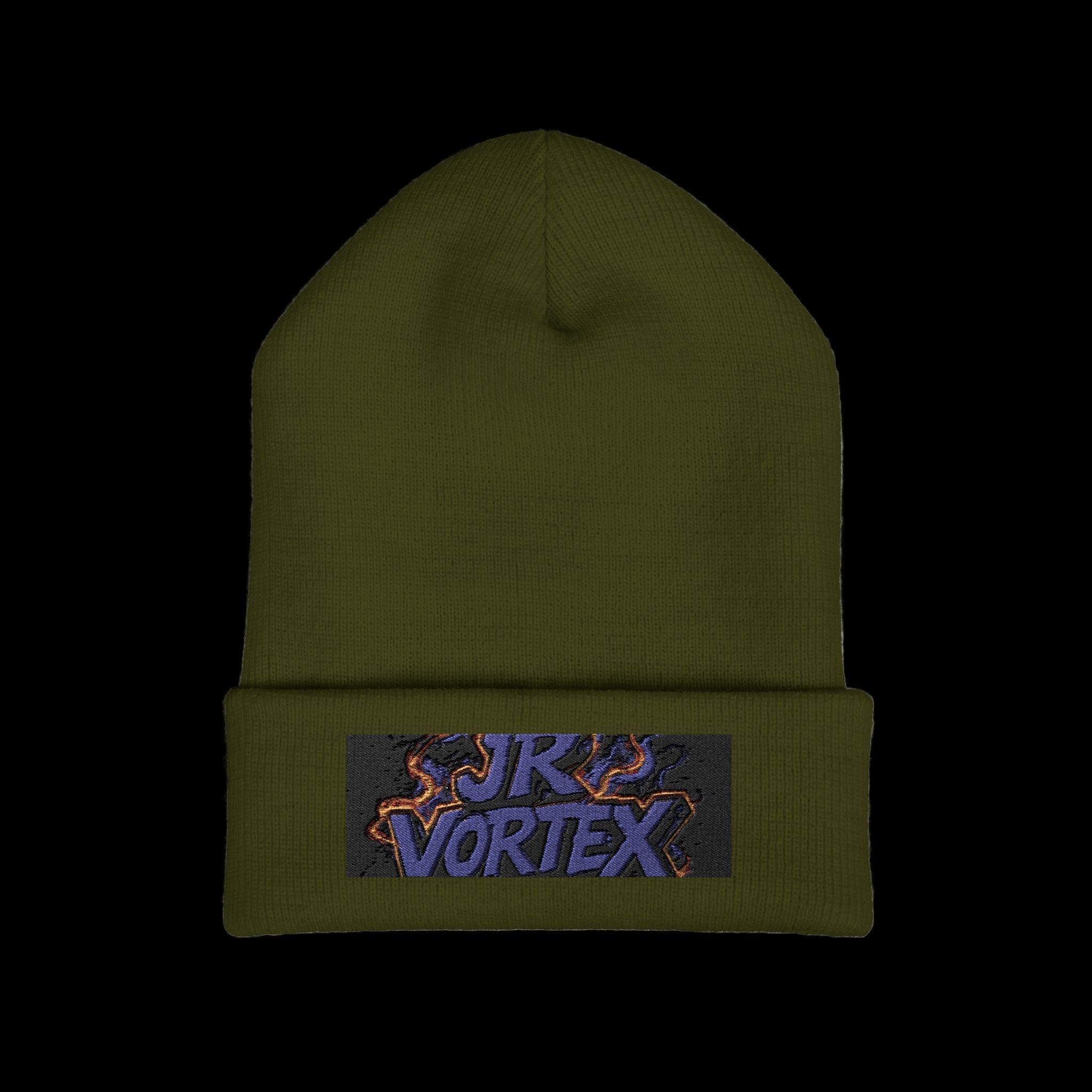 Beanie Hat Embroidered with JR Vortex Design