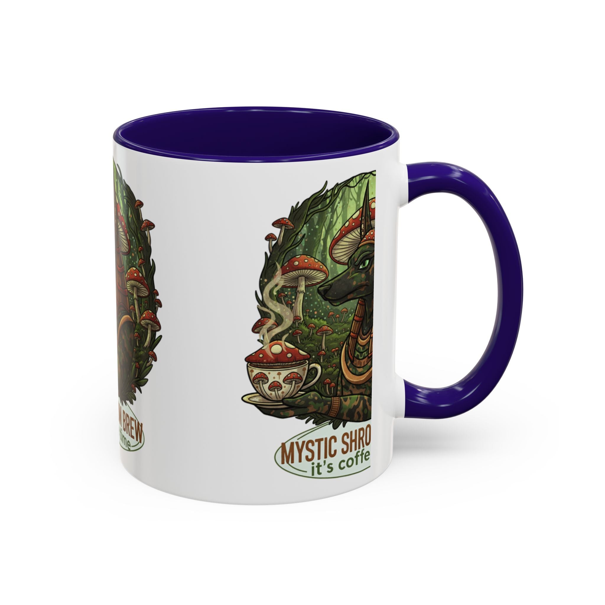 Mystic Shroom Brew Coffee Mug, Colorful Ceramic Cup for Coffee Lovers, Unique Gift for Birthdays, Housewarming, and Nature Enthusiasts