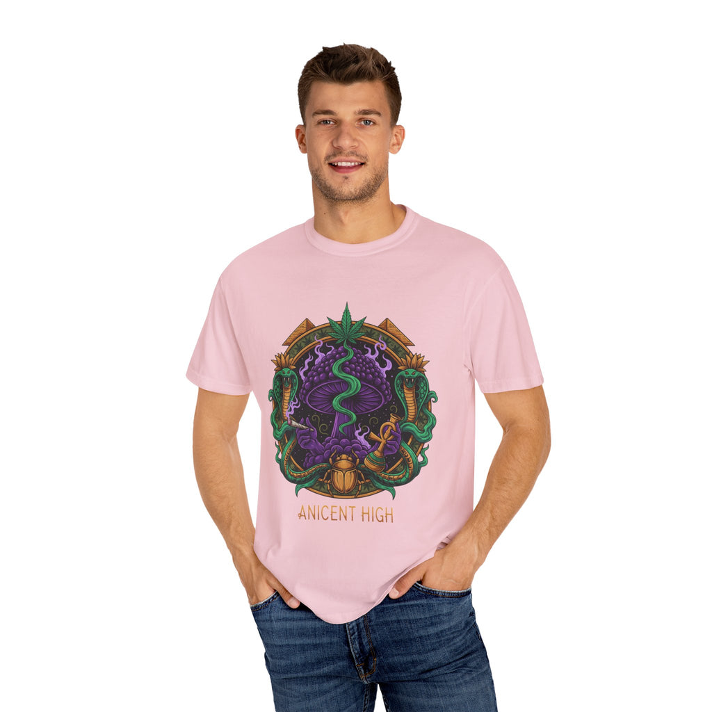 Ancient High T-Shirt — Mystical Snake & Egyptian Scarab Graphic Tee