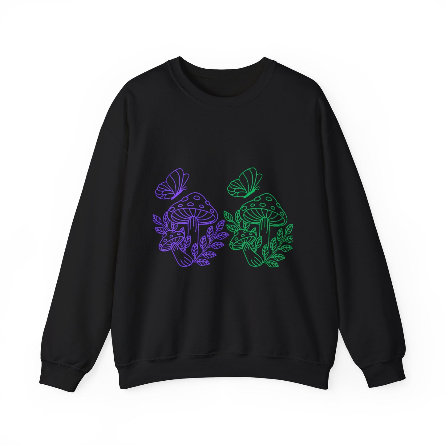 Whimsical Mushroom Crewneck Sweatshirt, Cozy Unisex Sweater, Nature-Inspired Apparel, Perfect for Gifts, Spring Style, Casual Comfort