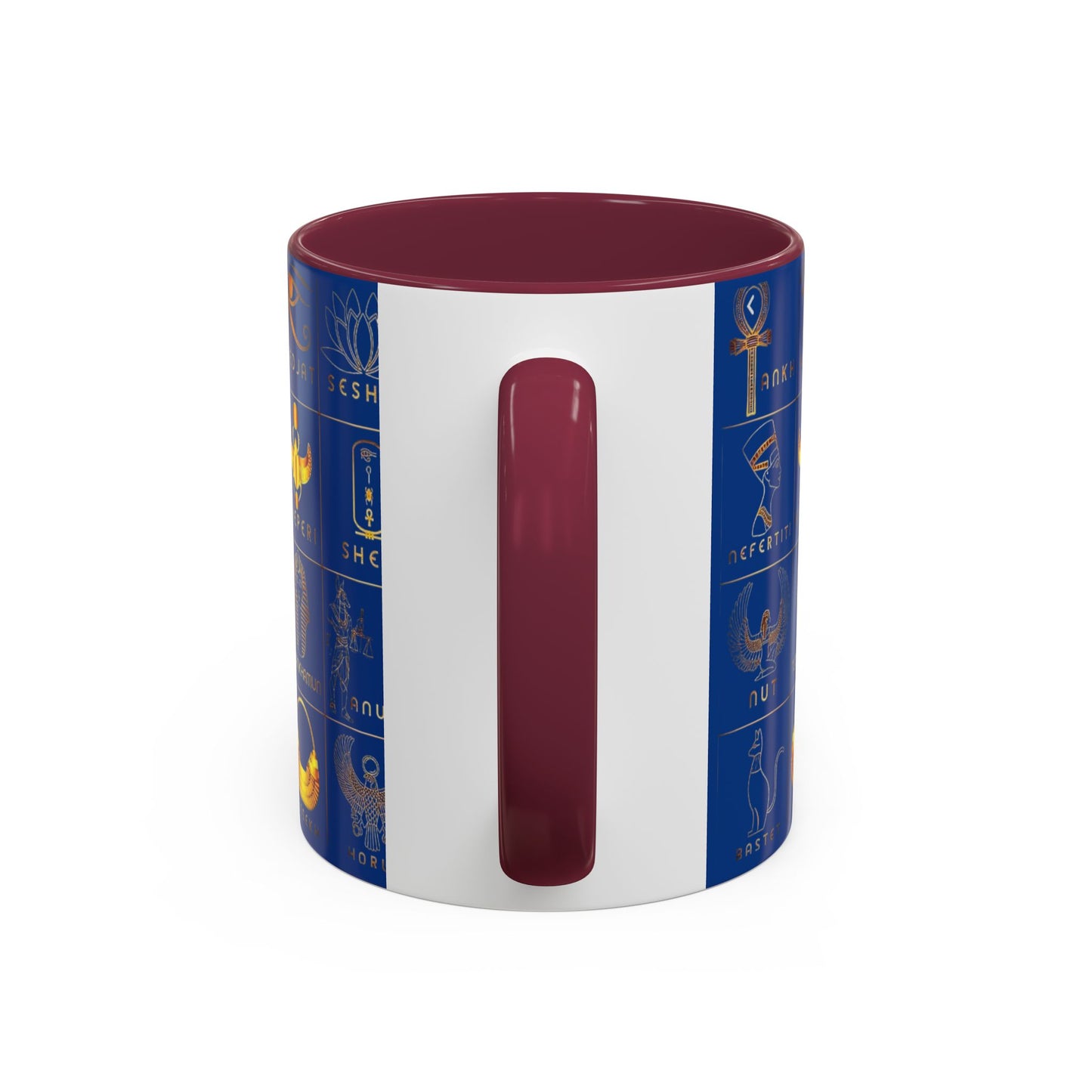 Egyptian Themed Mug, Colorful Coffee Cup, Unique Gift for Her, Art Print Mug, Home Decor, Office Tumbler, Coffee Lover Gift