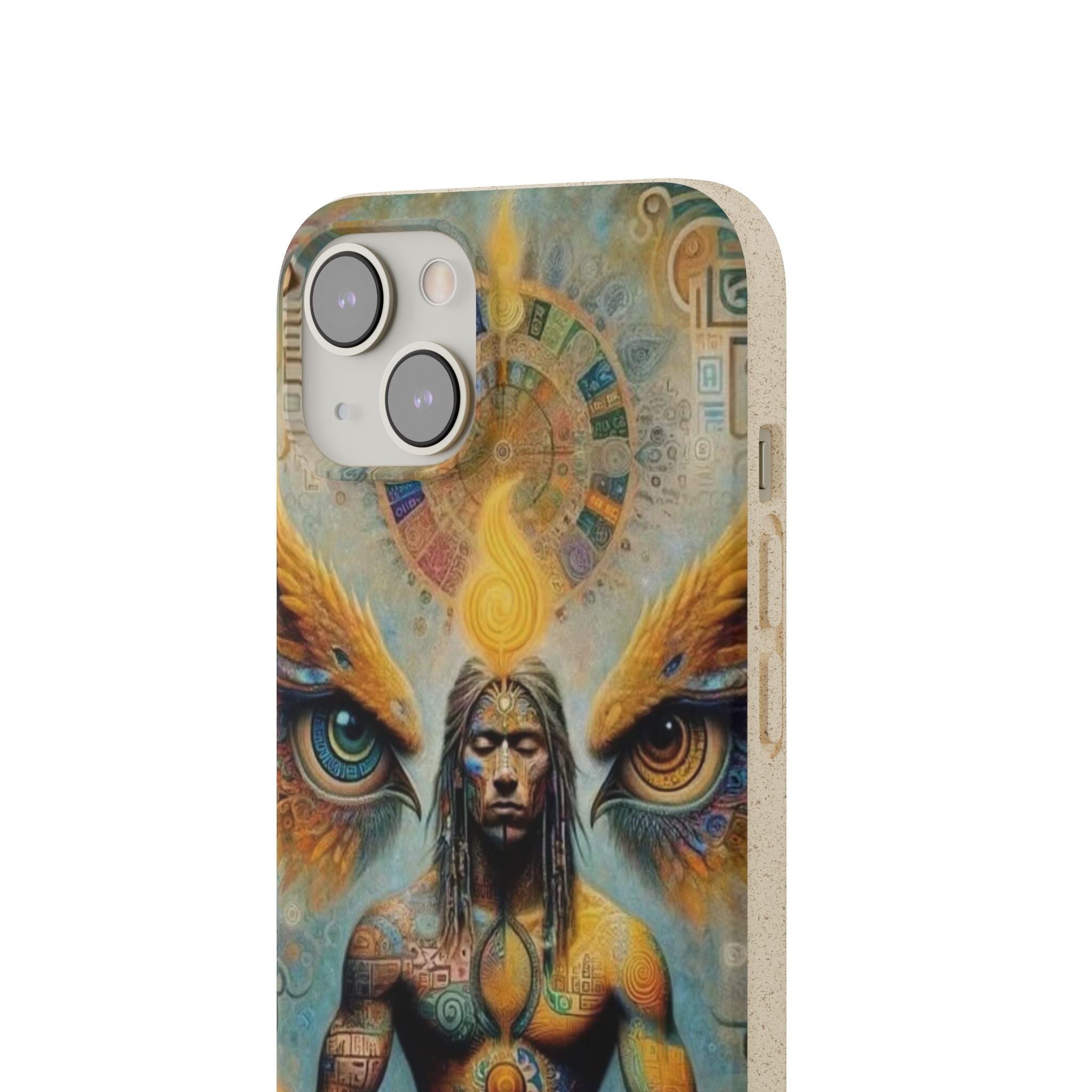 Eco-Friendly Biodegradable Phone Case with Spiritual Design