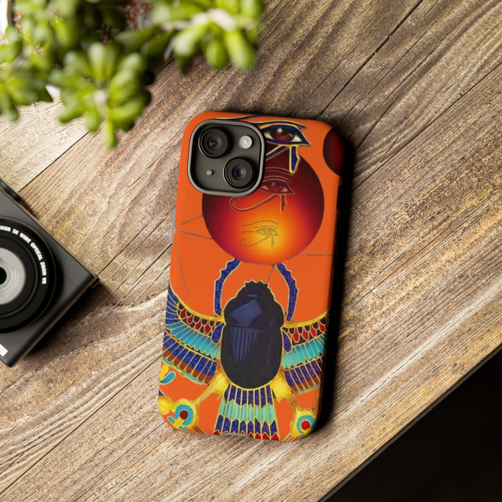 Egyptian-Inspired Phone Case, Tough Phone Cover, Unique Protective Case, Gift for Her, Vibrant Egyptian Art
