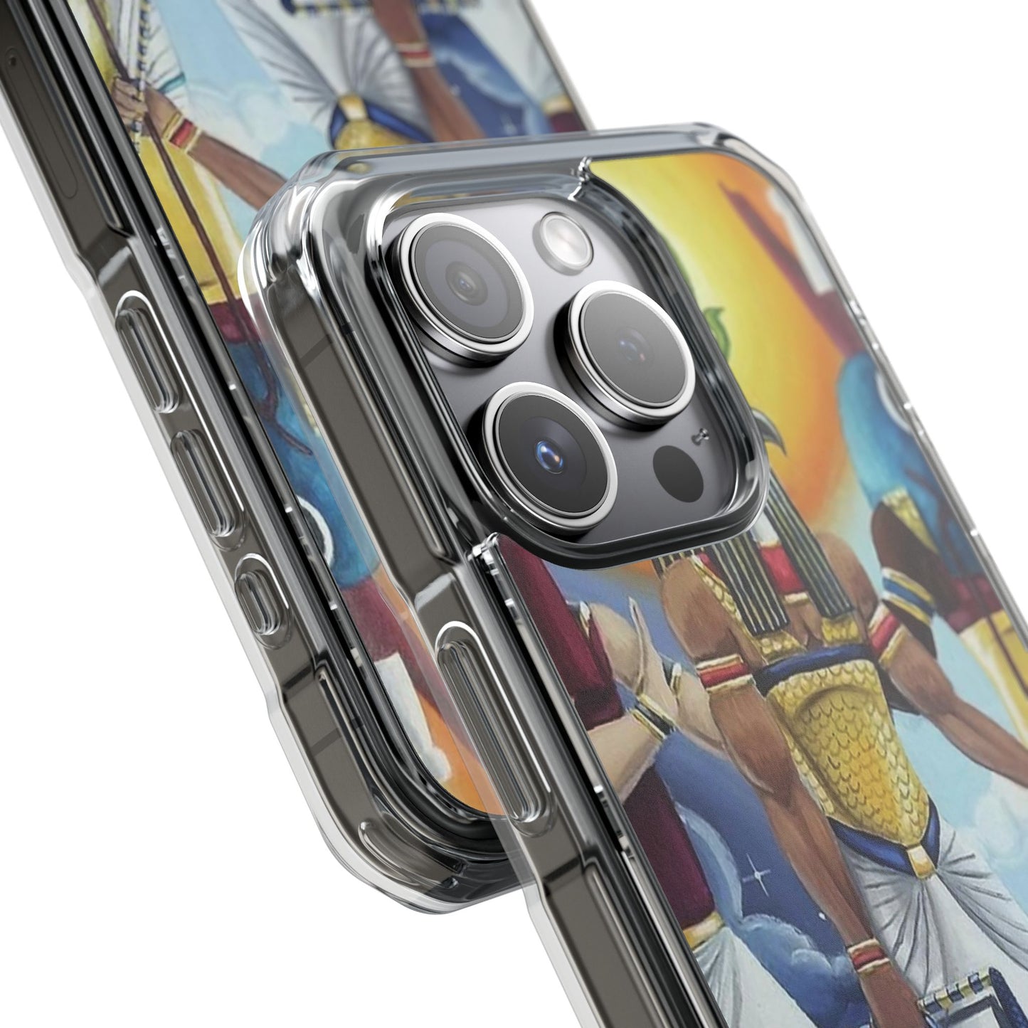 Egyptian Art Phone Case - Magnetic Clear Impact Case for Stylish Protection