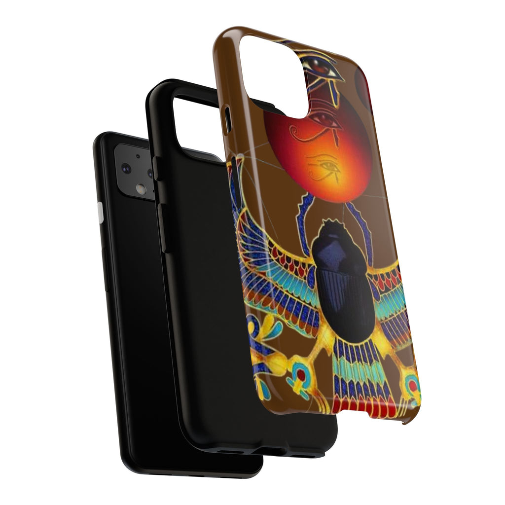 Egyptian Scarab Phone Case | Tough Cases for Unique Style, Protective Cases, Artistic Phone Covers, Gifts for Art Lovers