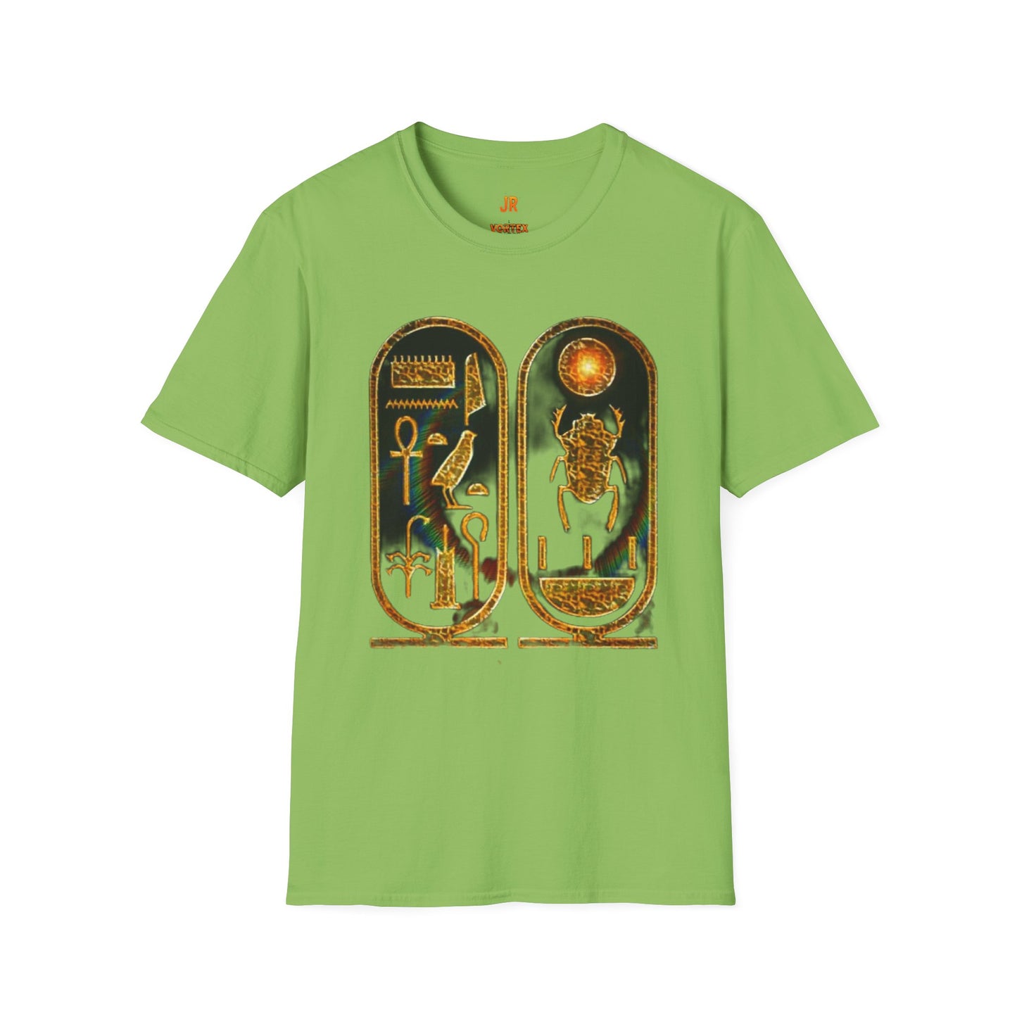 Vintage Egyptian Art Unisex Softstyle T-Shirt - Retro Graphic Tee, Unisex Casual Wear, Unique Gift for History Lovers, Summer Essential
