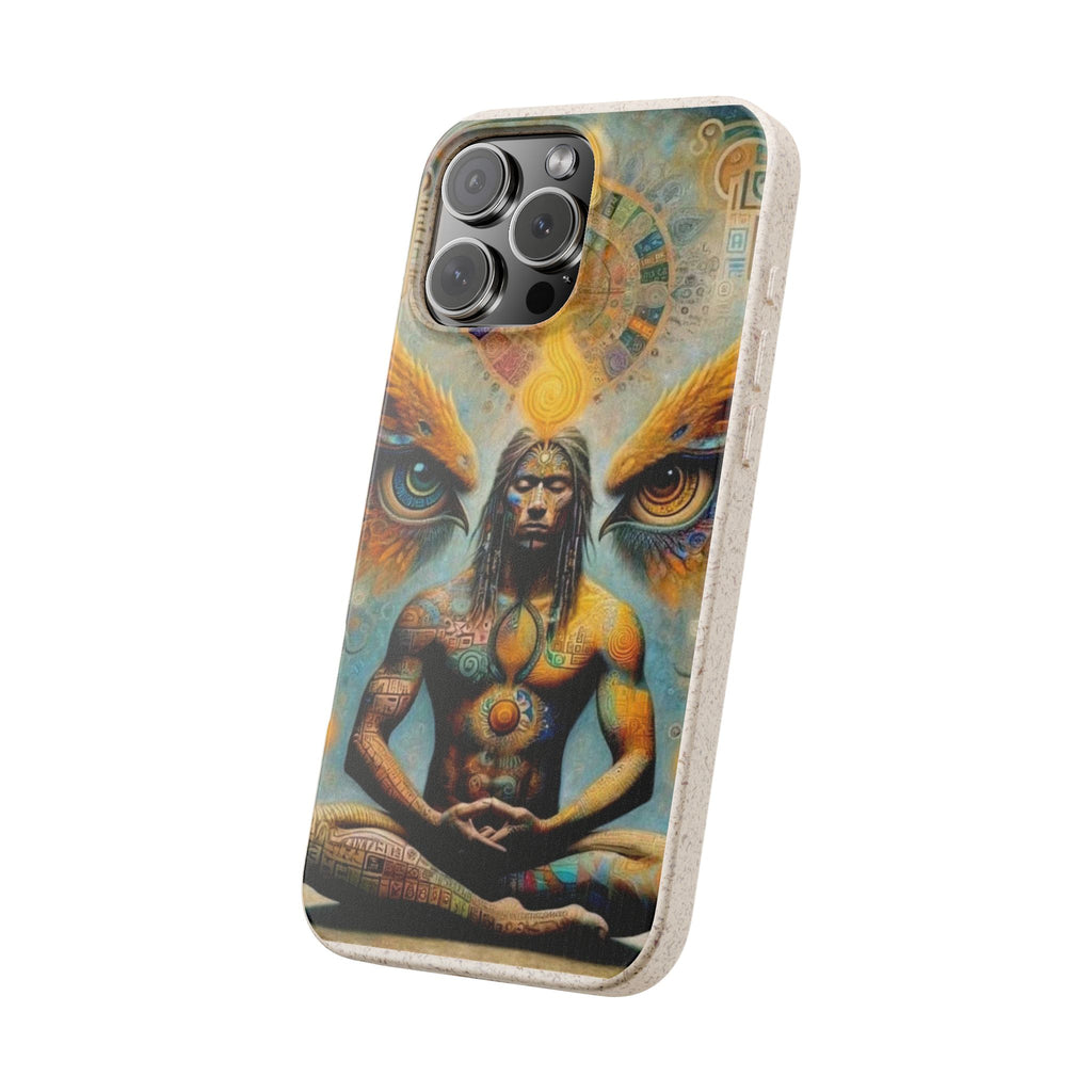Eco-Friendly Biodegradable Phone Case with Spiritual Design