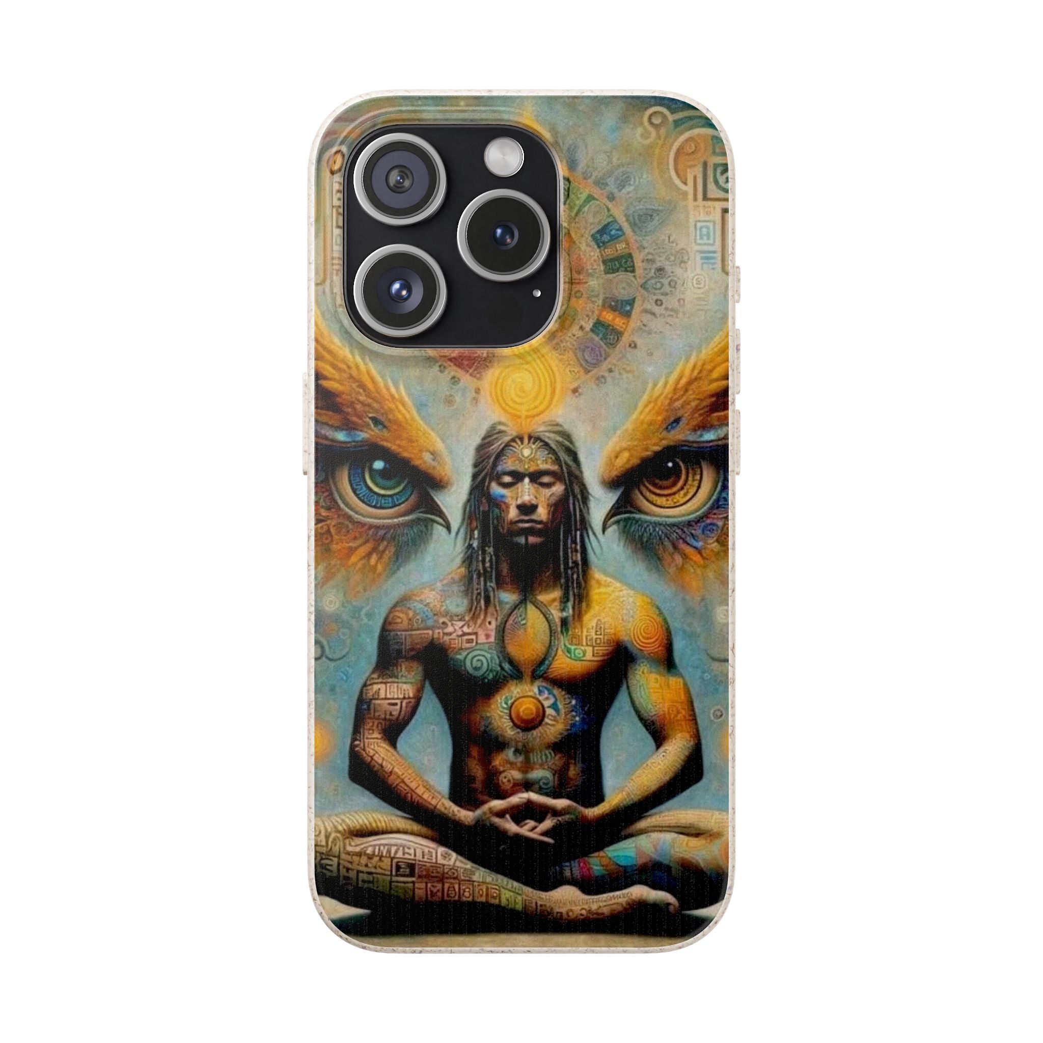 Eco-Friendly Biodegradable Phone Case with Spiritual Design