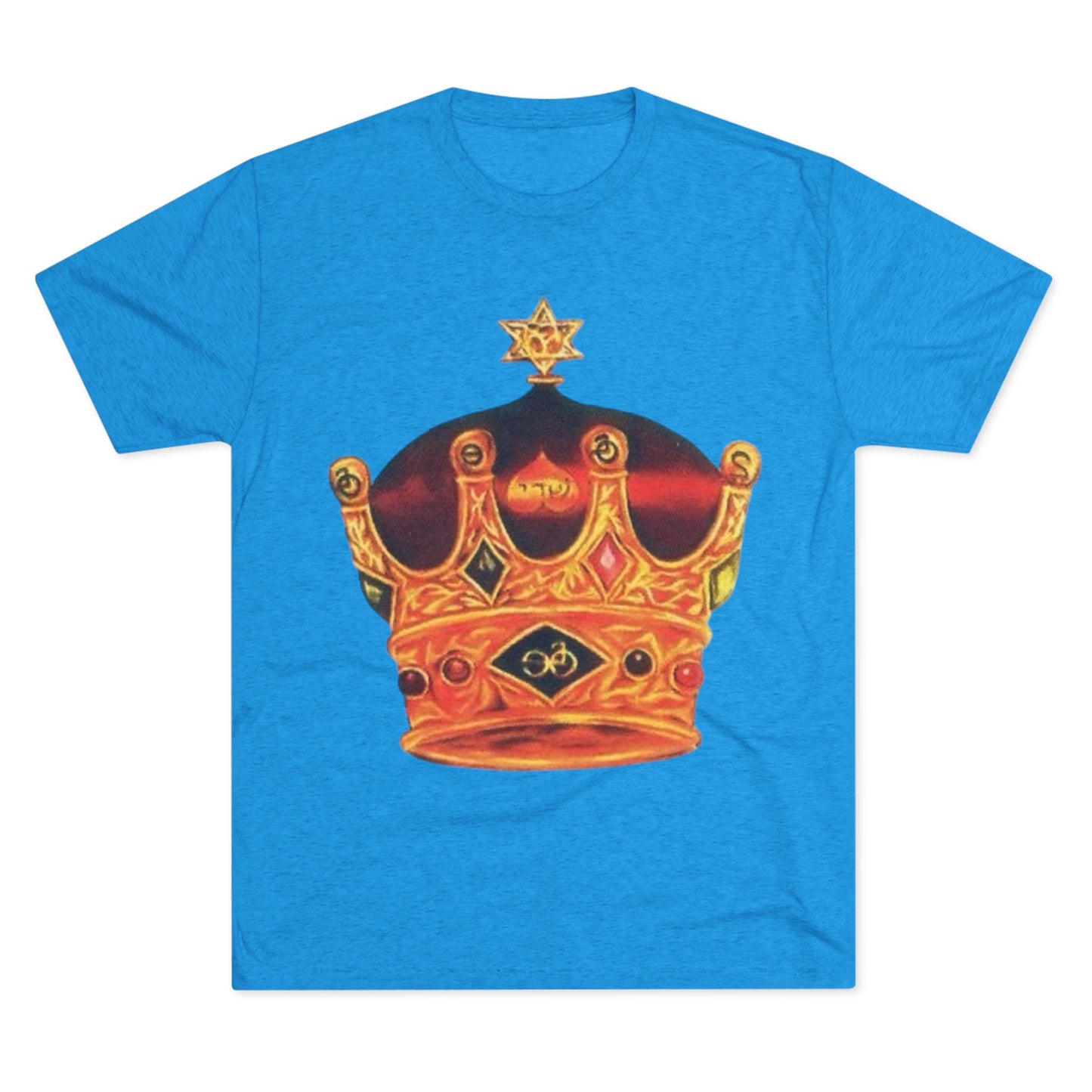 Crowned Glory Tee | Unisex Tri-Blend Crew Tee, King Shirt for Royalty, Everyday Casual Wear, Gift for Birthday, Unique Art Tee