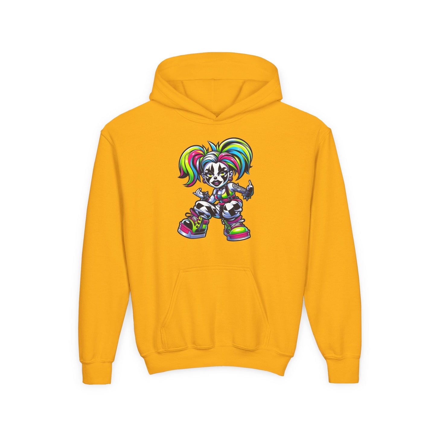 Youth Hooded Sweatshirt with Colorful Cool Panda Design, Fun Hoodie for Kids, Perfect Gift for Birthdays and Holidays, Cozy [...]