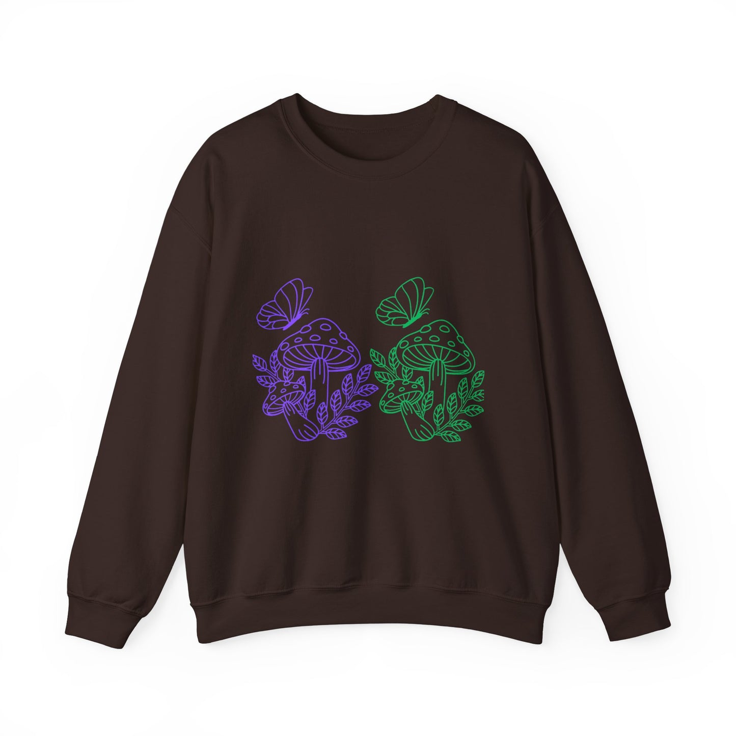Whimsical Mushroom Crewneck Sweatshirt, Cozy Unisex Sweater, Nature-Inspired Apparel, Perfect for Gifts, Spring Style, Casual Comfort