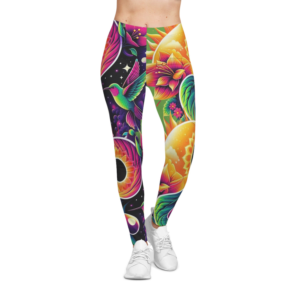 Vibrant Women's Casual🔖 Leggings, Colorful Leggings for Yoga, Activewear, Gift for Her, Festival Leggings, Unique Fashion Leggings