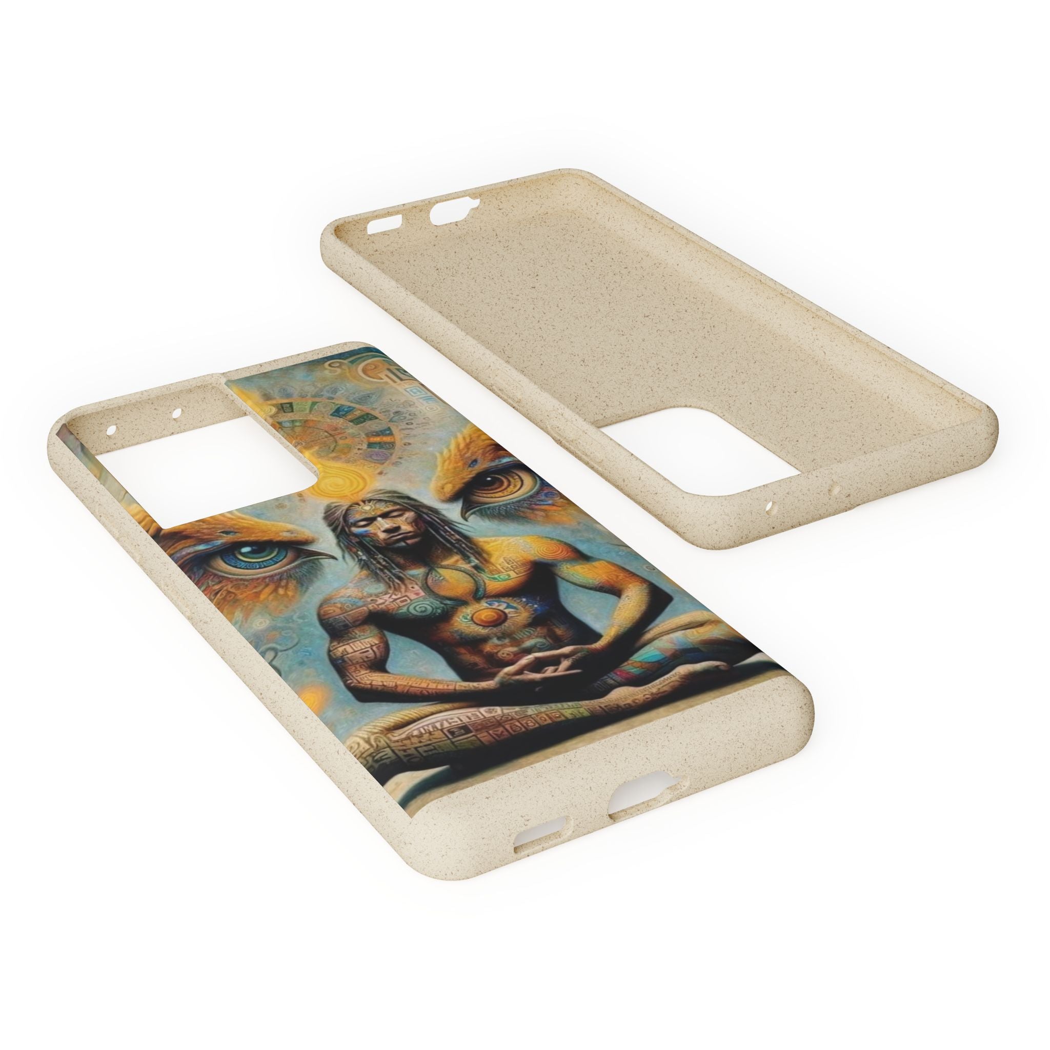 Eco-Friendly Biodegradable Phone Case with Spiritual Design