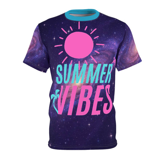 Summer  vibes  t shirts Unisex Cut & Sew Tee (AOP)