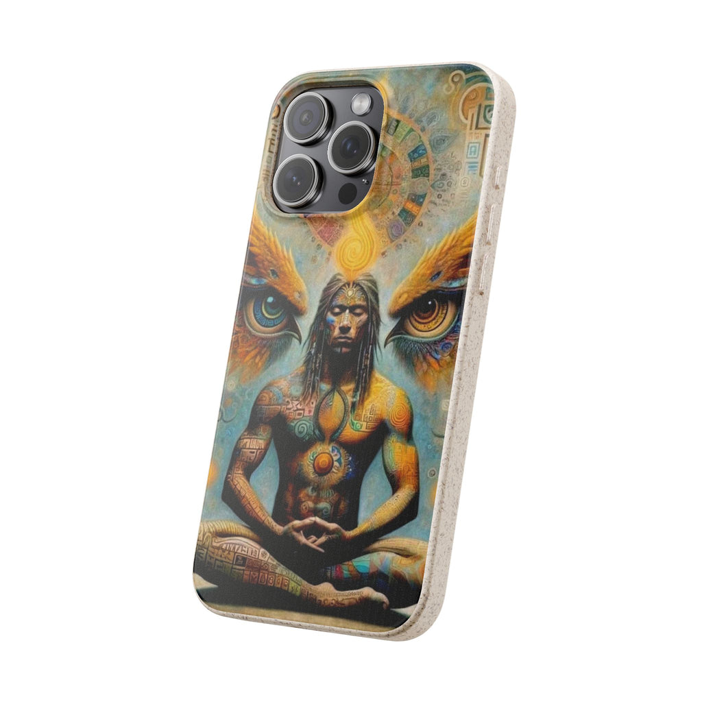 Eco-Friendly Biodegradable Phone Case with Spiritual Design