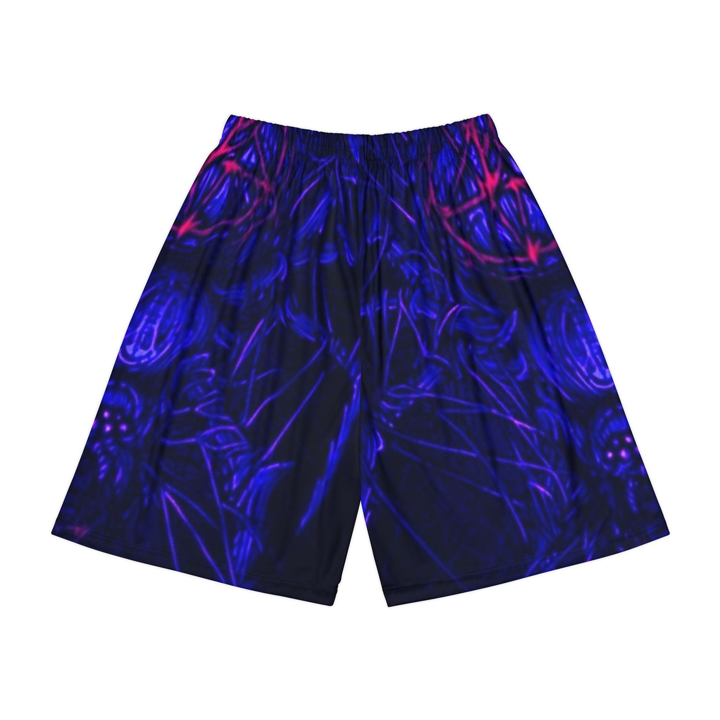 Men’s Vibrant Pattern Sports Shorts - Athletic Wear for Active Lifestyles