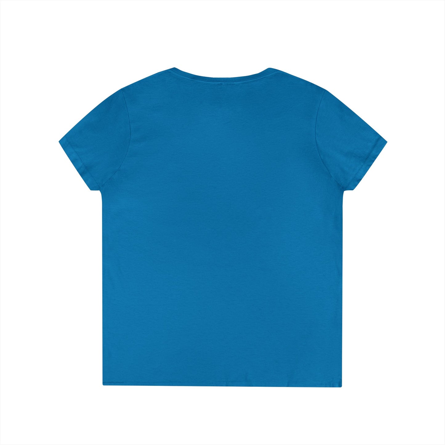 Vibrant Graphic Ladies' V-Neck T-Shirt - Trendy Art Design