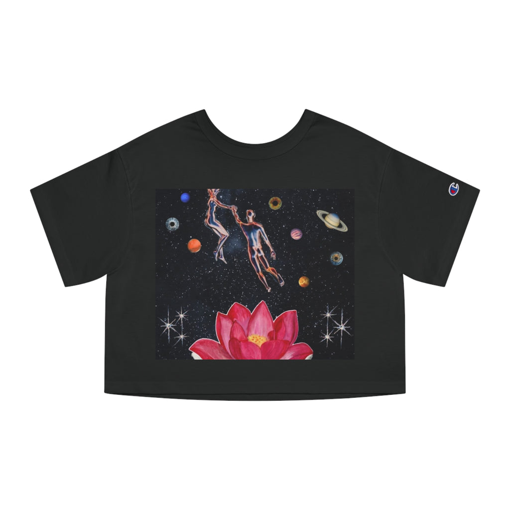Cosmic Love Cropped T-Shirt for Women | Astrology Inspired Graphic Tee