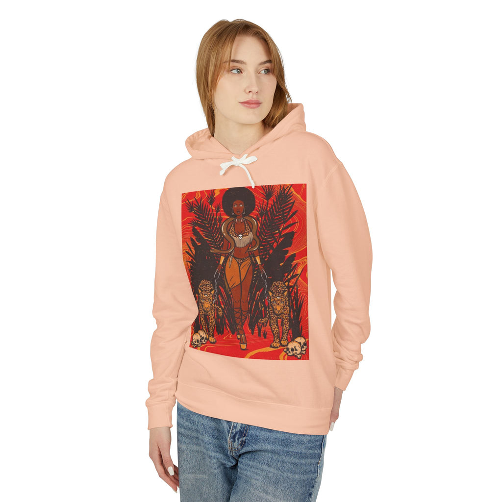 Bold Jungle Vibes Unisex Lightweight Hooded Sweatshirt
