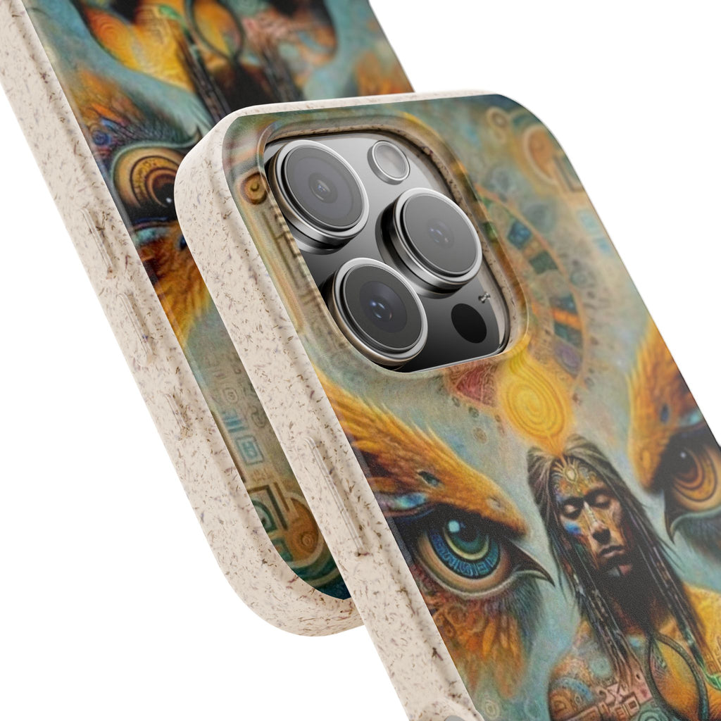 Eco-Friendly Biodegradable Phone Case with Spiritual Design