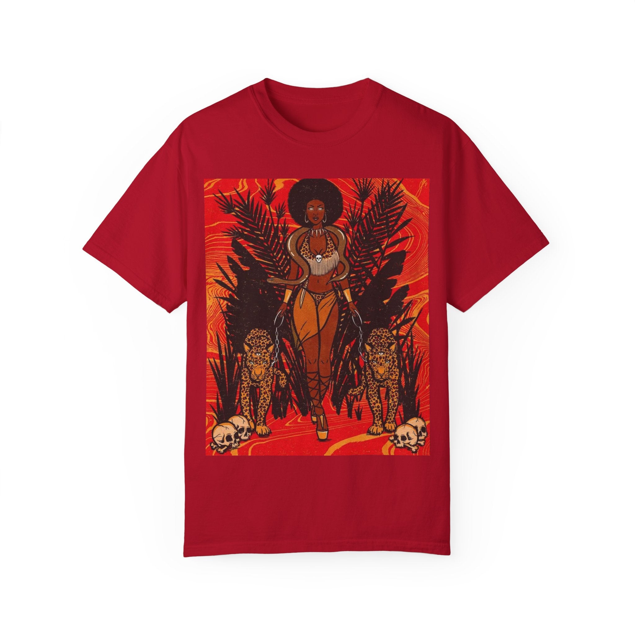 Bold Jungle Goddess Unisex T-Shirt | Vibrant Graphic Tee