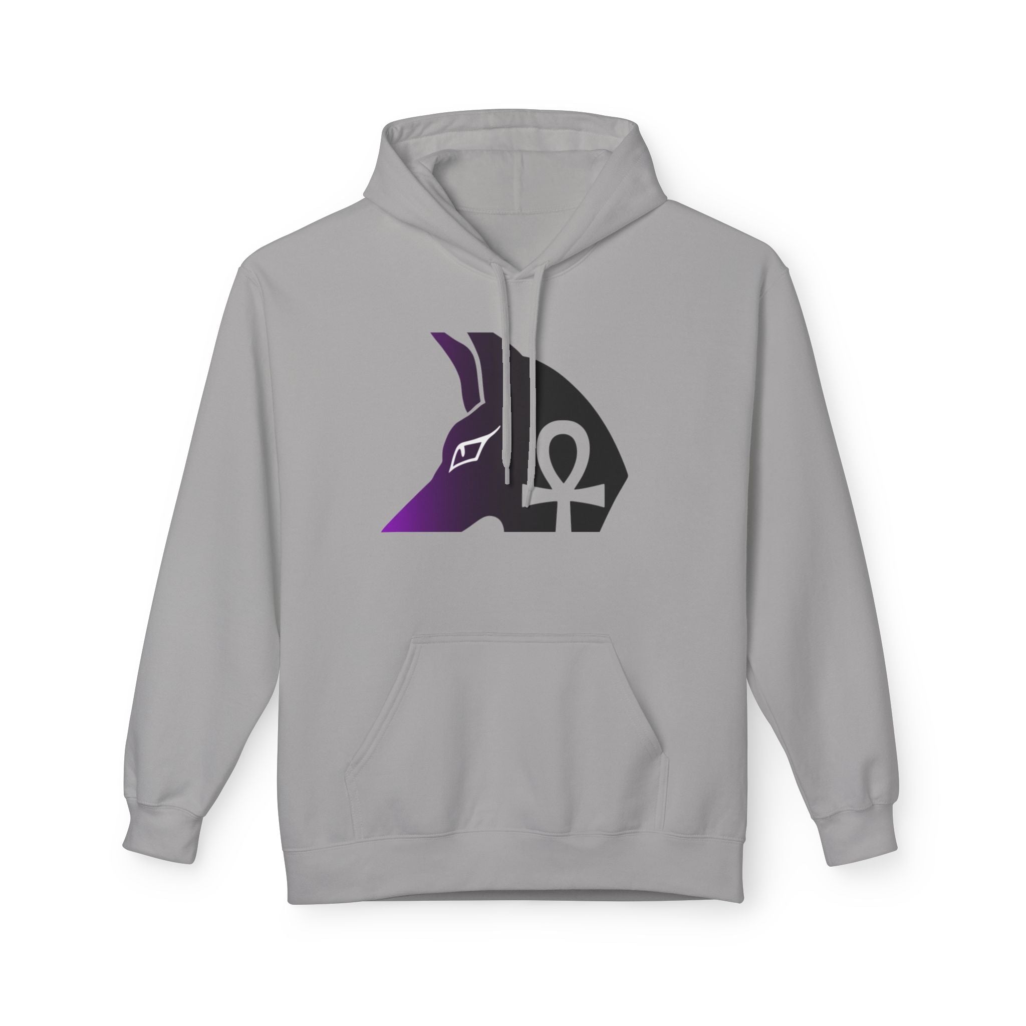 Ankh Symbol Fleece Hoodie | Unisex Cozy Wear for Spiritual Souls, Perfect Gift for Festivals, Meditation, and Everyday Comfort