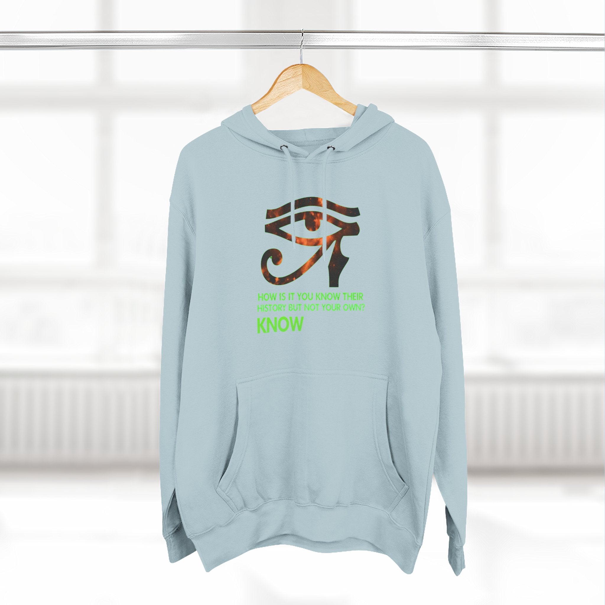 Three-Panel Fleece Hoodie