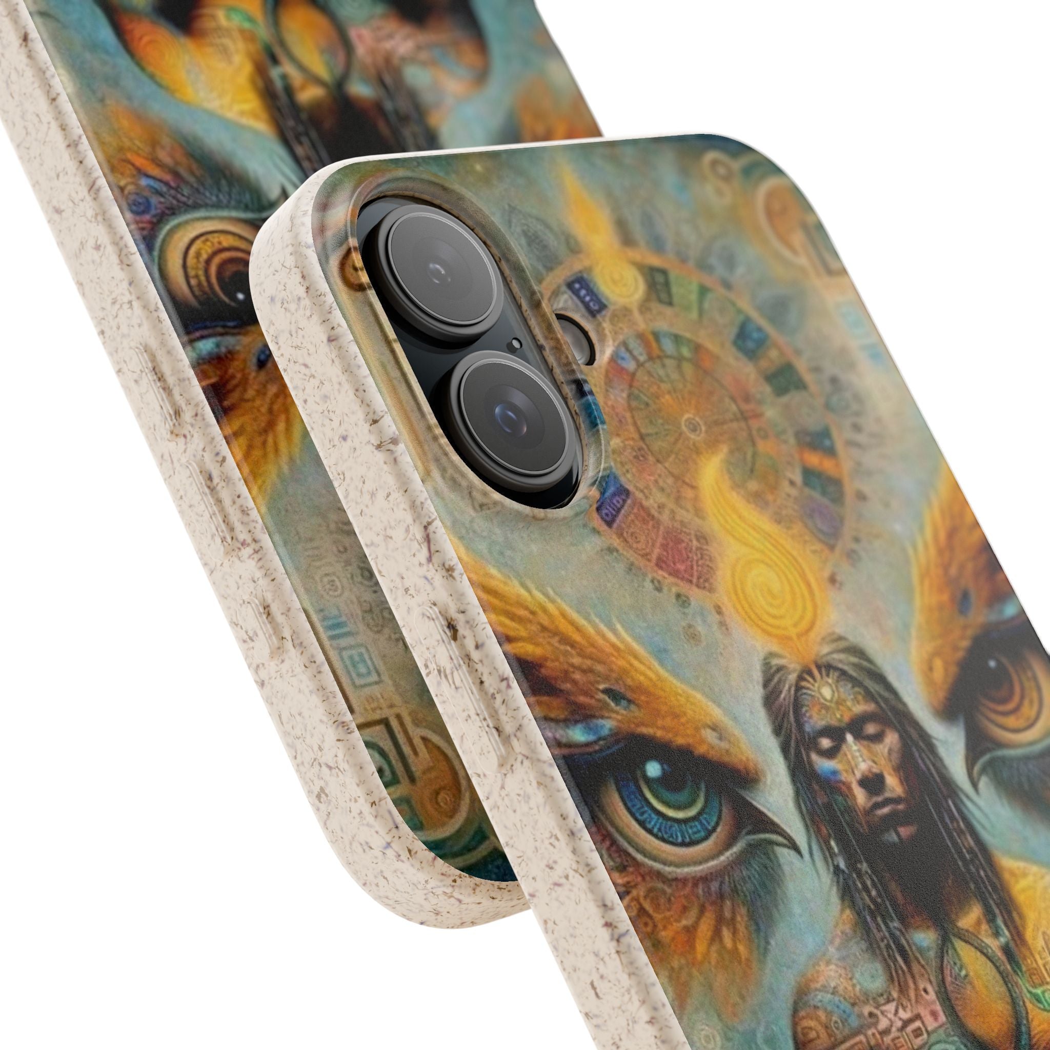 Eco-Friendly Biodegradable Phone Case with Spiritual Design