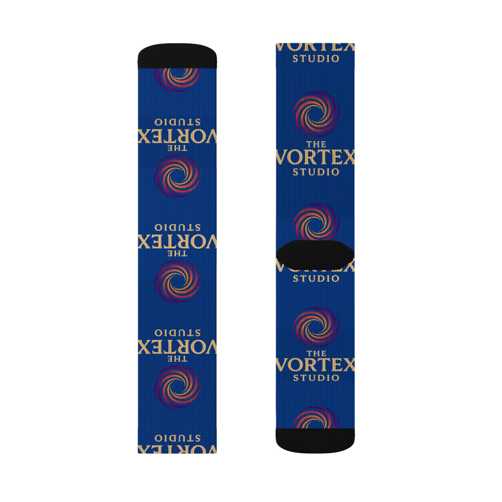 Logo Sublimation Socks — The Vortex Studio Branded Crew Socks