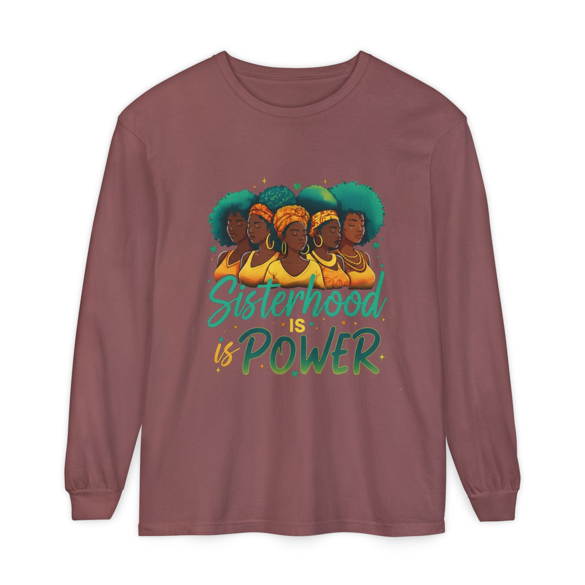 Sisterhood Power Long Sleeve T-Shirt, Unisex Tee for Empowerment, Gift for Friends, Women's Day, Birthday Gift, Casual Wear