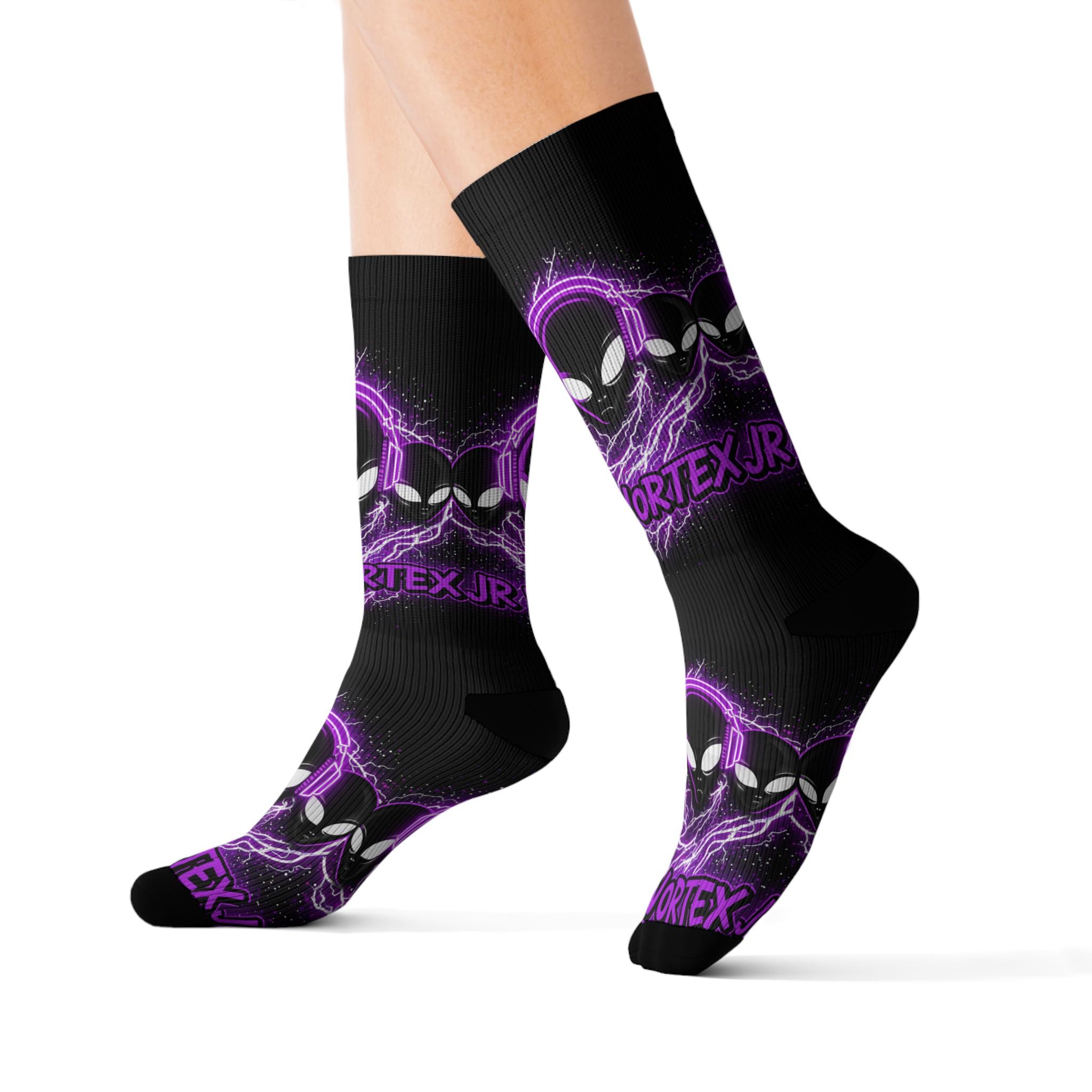 Socks JR Vortex Purple Aliens Sublimation