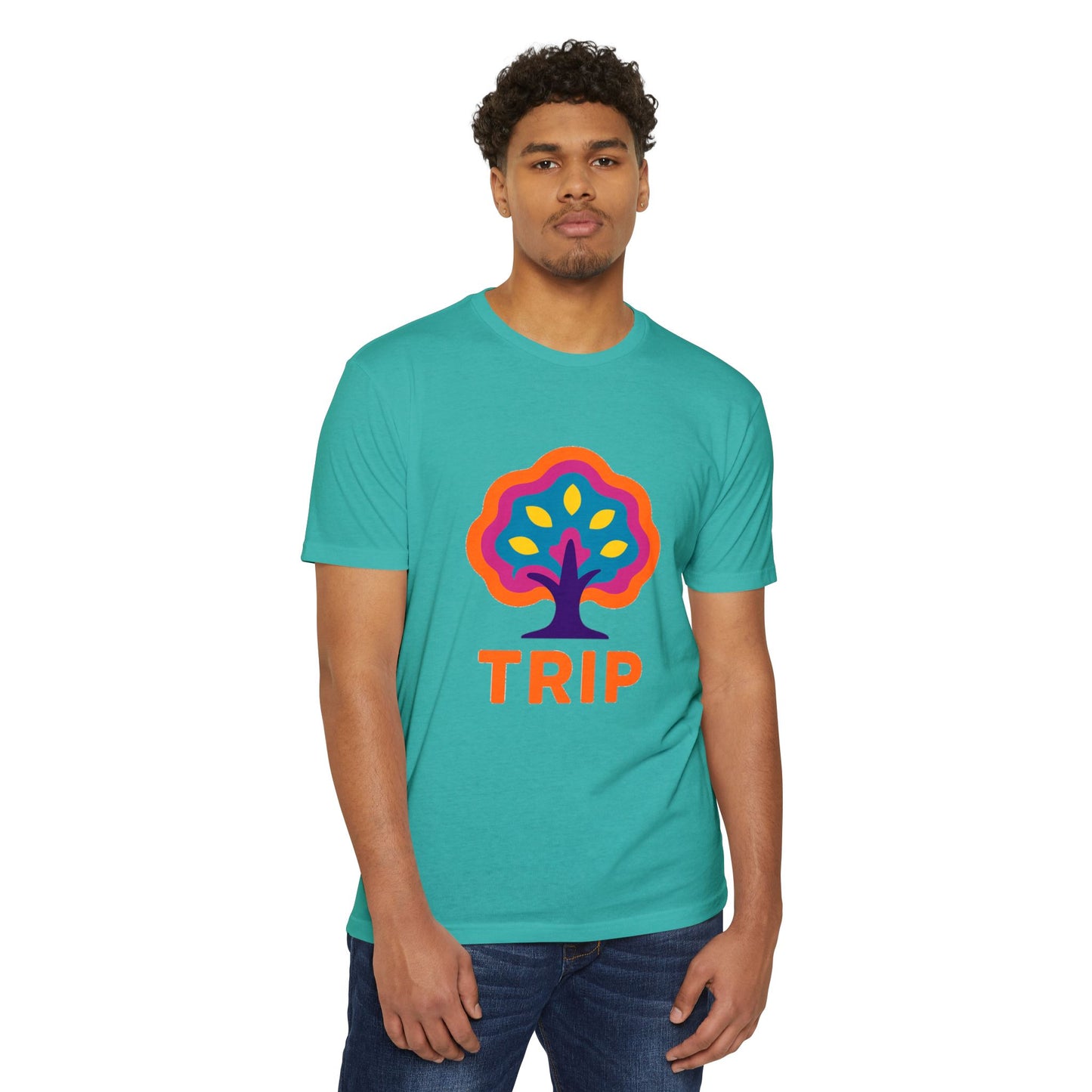 🫵Colorful Trip Lab Unisex👍 T-Shirt, Psychedelic Tee, Casual Wear, Music Festival Top, Gift for Adventure Lovers