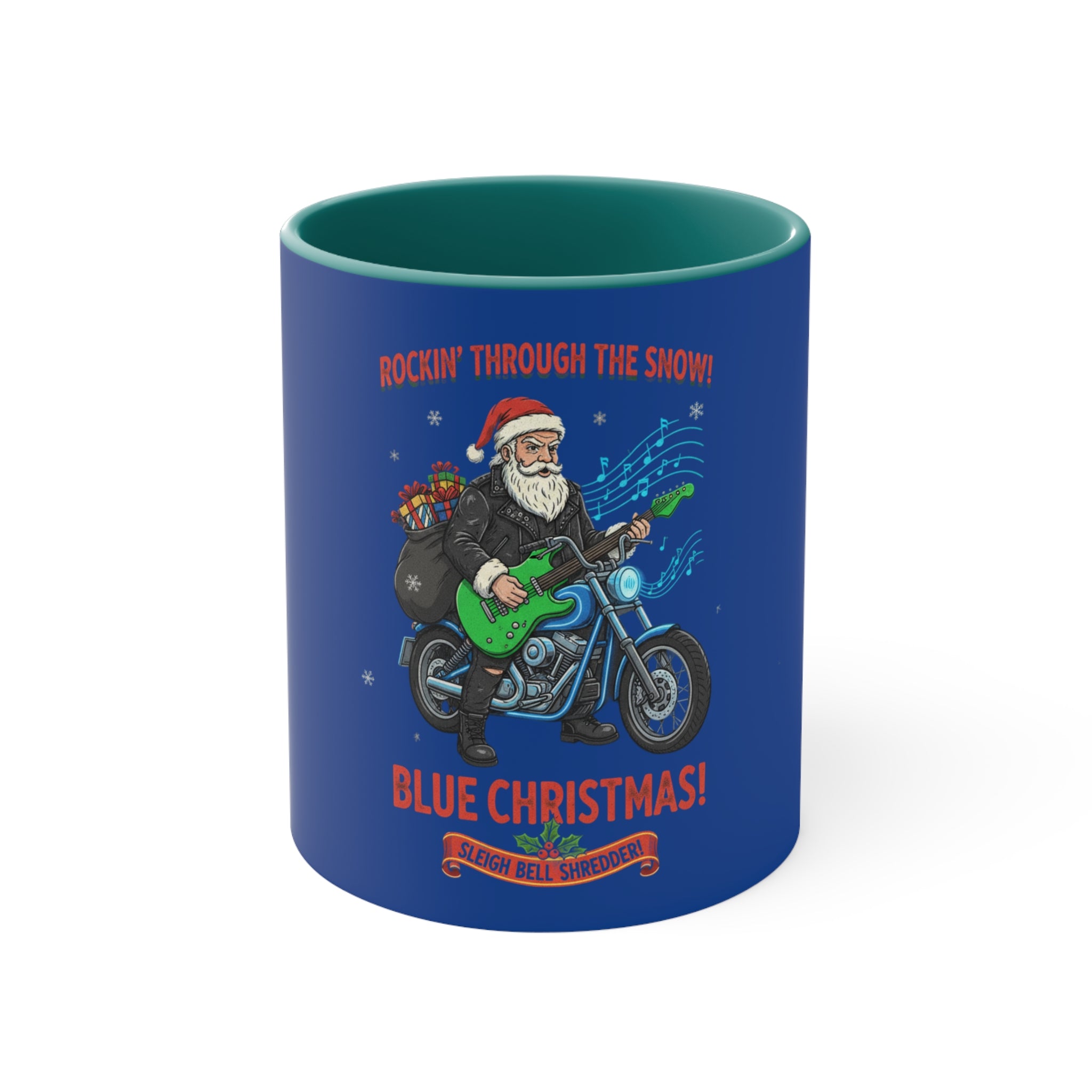 11oz Personalized Accent Mug With Blue And White Green And White Red And White Pink And White Color Schemes