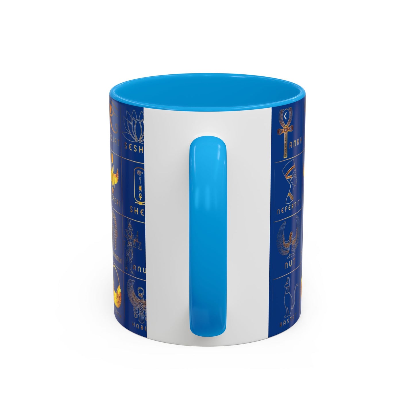Egyptian Themed Mug, Colorful Coffee Cup, Unique Gift for Her, Art Print Mug, Home Decor, Office Tumbler, Coffee Lover Gift