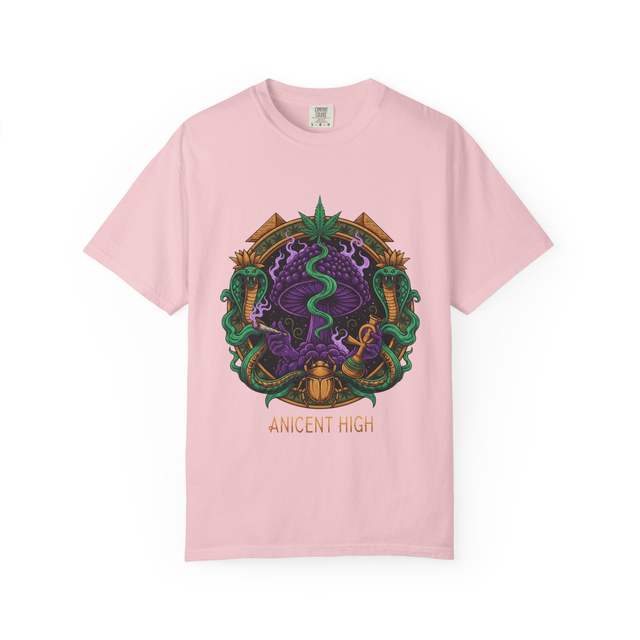 Ancient High T-Shirt — Mystical Snake & Egyptian Scarab Graphic Tee