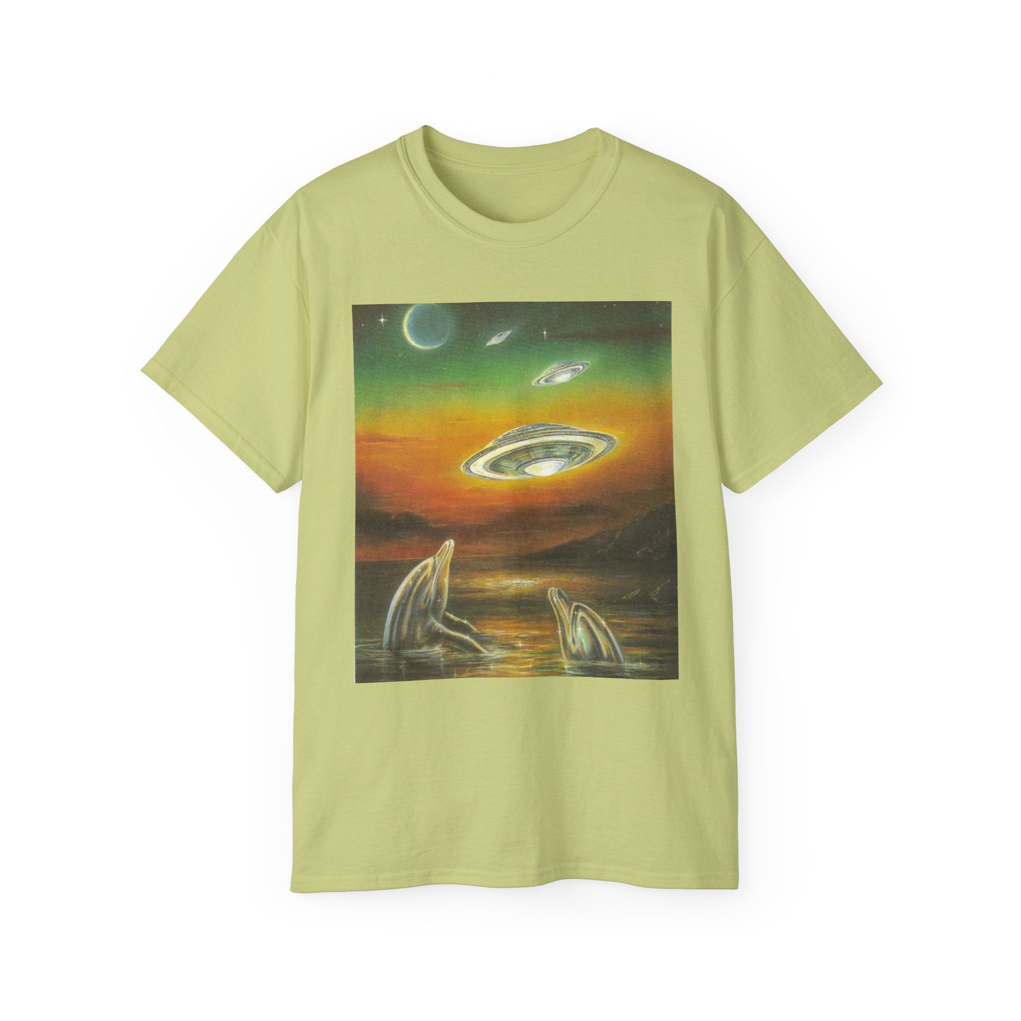 T-Shirt Dolphins UFOs Unisex Tee