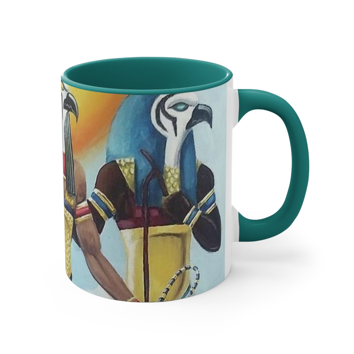 Egyptian coffee cup, Colorful Art Cup for Coffee or Tea, Unique Gift for Her, Home Decor, Ancient Egyptian Theme