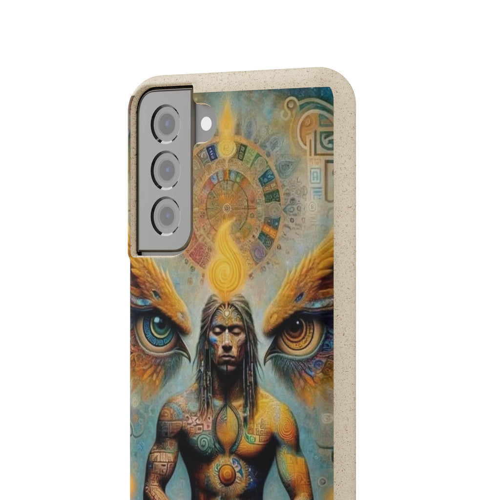 Eco-Friendly Biodegradable Phone Case with Spiritual Design
