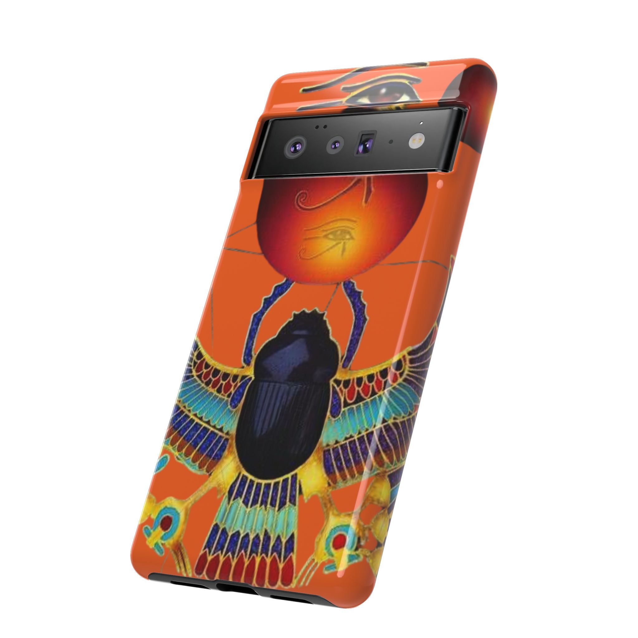 Egyptian-Inspired Phone Case, Tough Phone Cover, Unique Protective Case, Gift for Her, Vibrant Egyptian Art