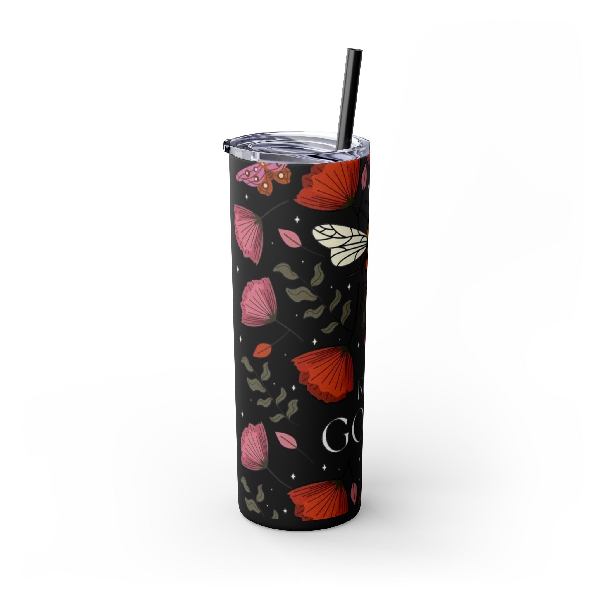 Skinny Tumbler with Straw, 20oz